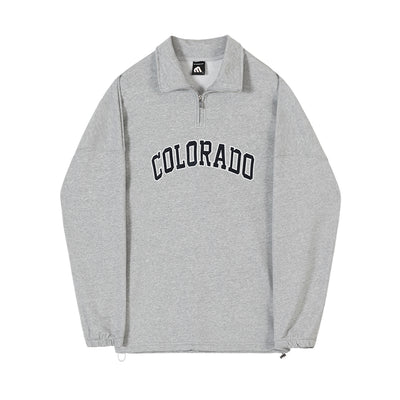 half zip sweater shirt    OR148