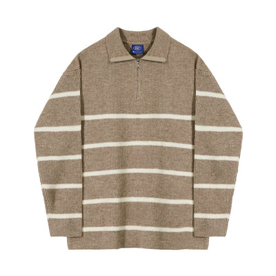 Half zip knit sweater or989