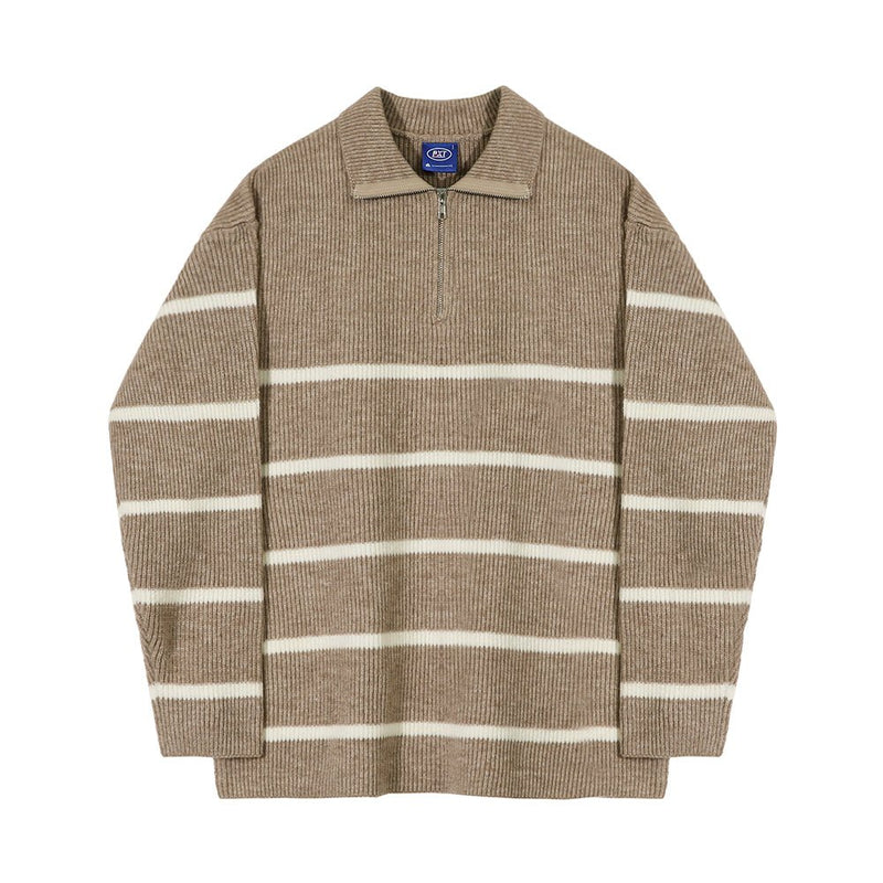 Half zip knit sweater or989