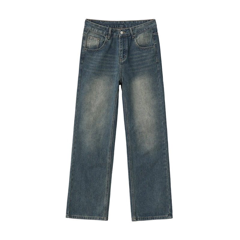 Loose wide denim pants or979