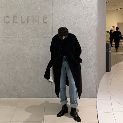 High neck long coat or992