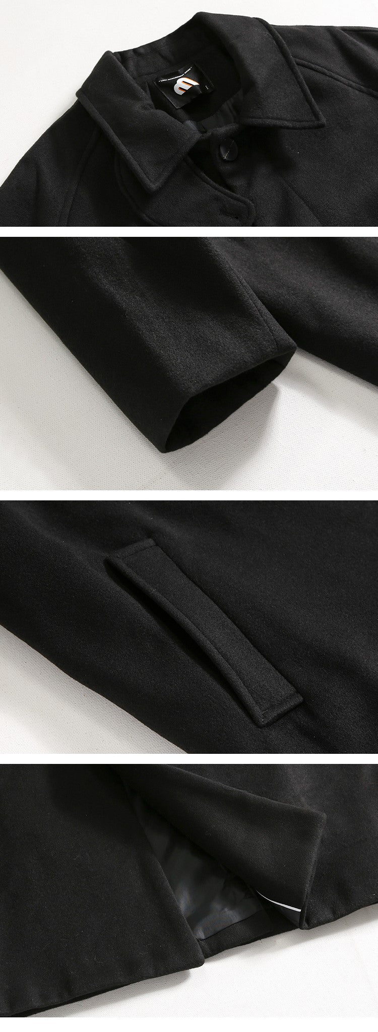 High neck long coat or992