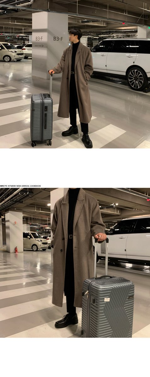 Simple wool coat or481