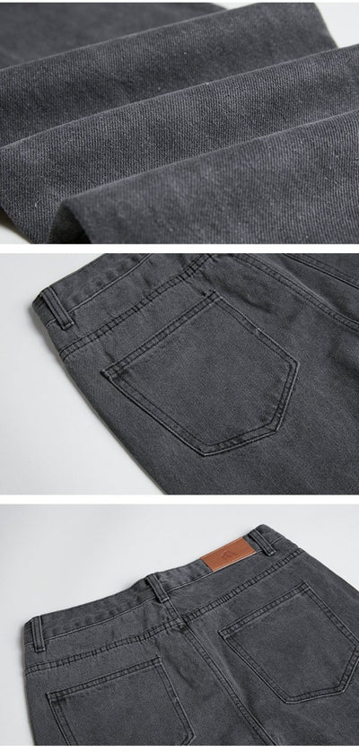 Straight wide denim pants or938