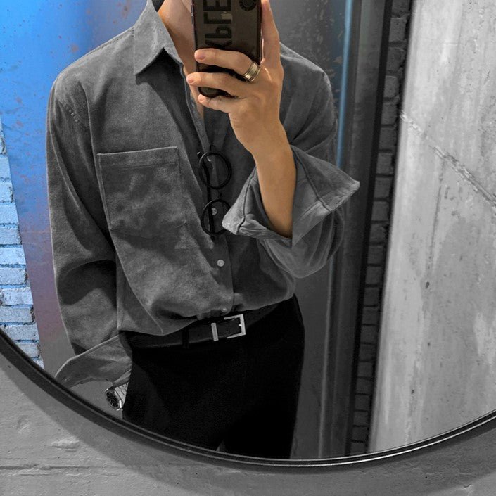 Corduroy Long Sleeve Shirt or1064