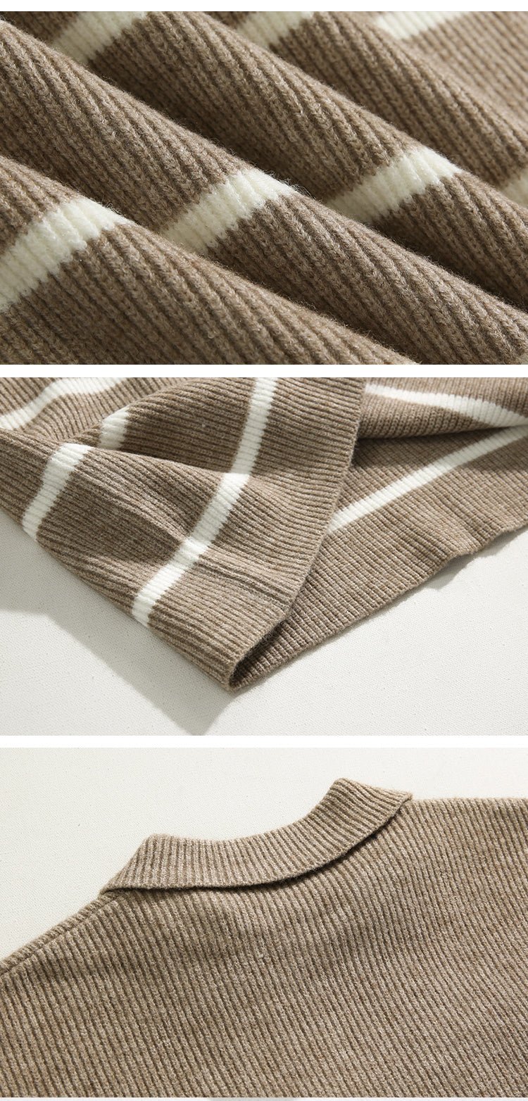 Half zip knit sweater or989