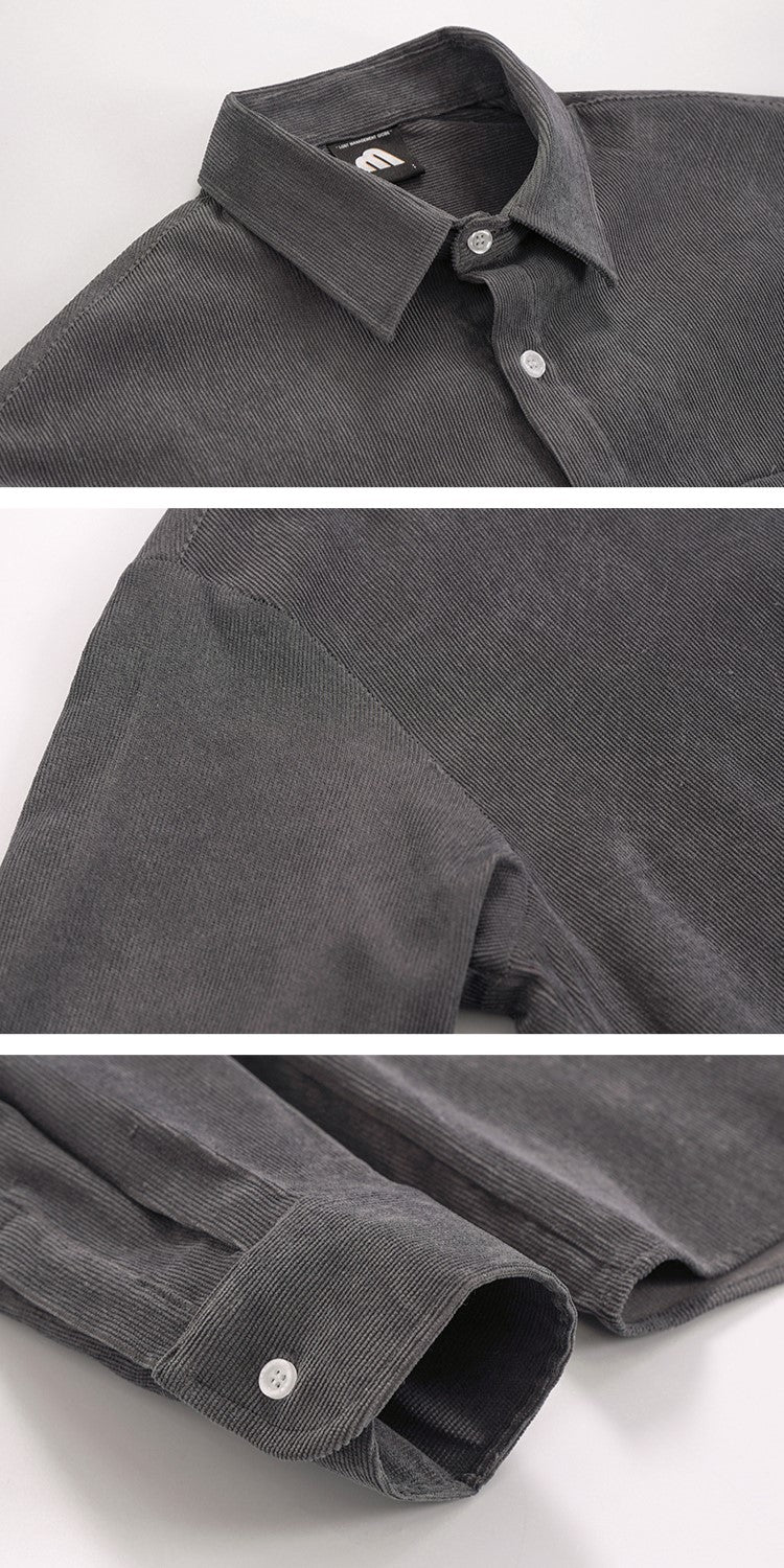 Corduroy Long Sleeve Shirt or1064