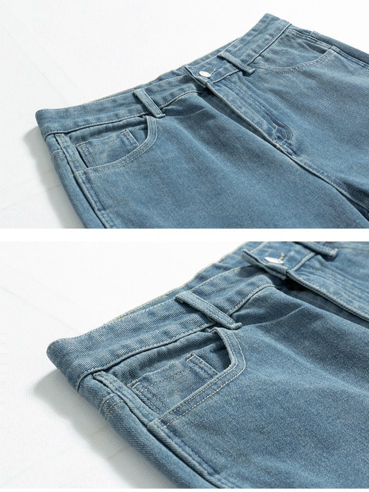 Straight denim pants or985