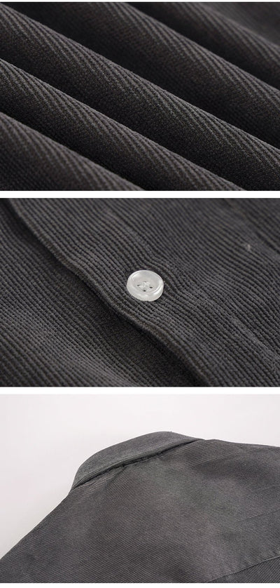 Corduroy Long Sleeve Shirt or1064