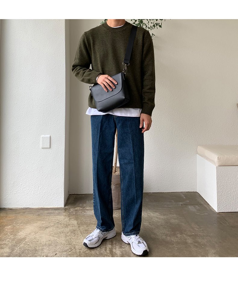 Straight denim pants or748