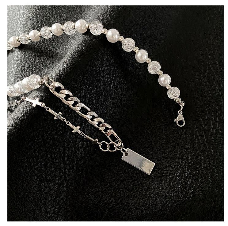 Cross Pearl Necklace or316