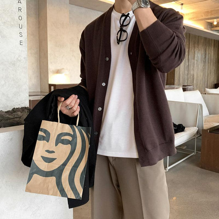 Dark-Brown-Knit-Cardigan-The-