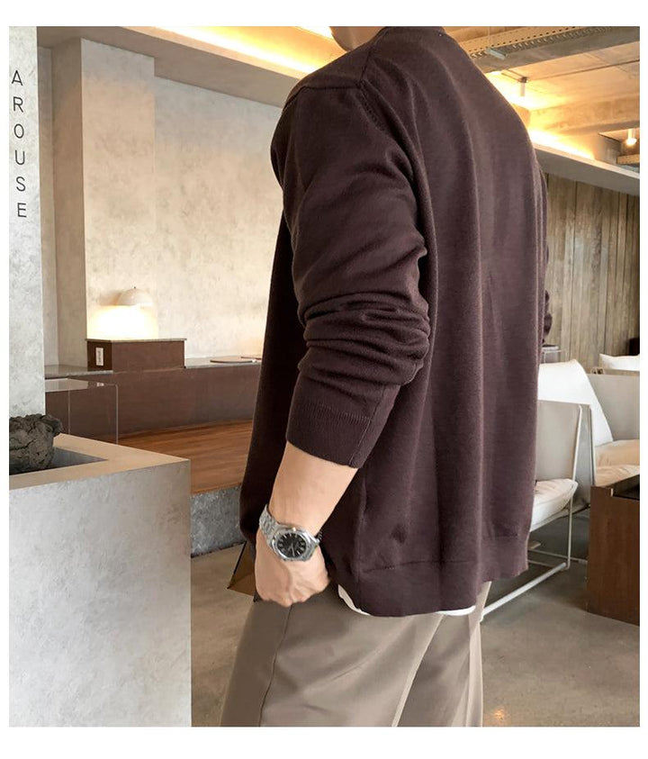 Dark-Brown-Knit-Cardigan-The-