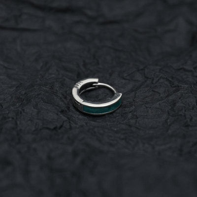 Green Hoop Earrings　OR1857