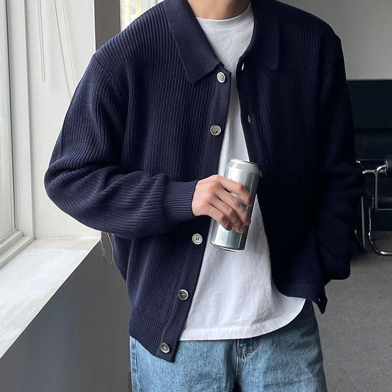 Lapel Button-down Knitted Cardigan OR1309