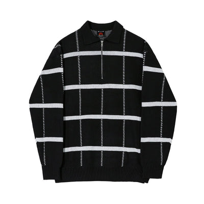 half zip retro knitwear OR287