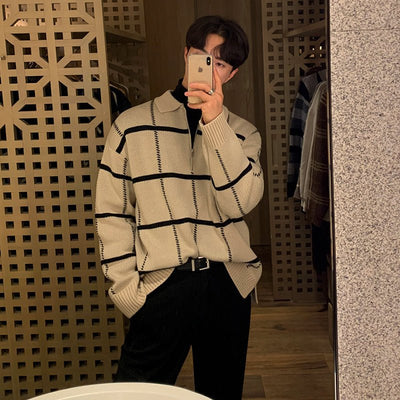 half zip retro knitwear OR287