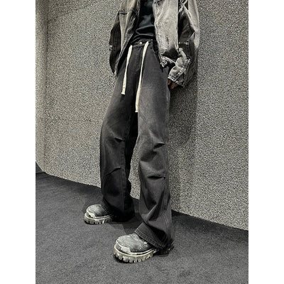 Back pocket denim pants or2107 - ORUN