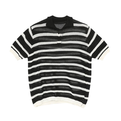 Border short sleeve polo knit or2535 - ORUN