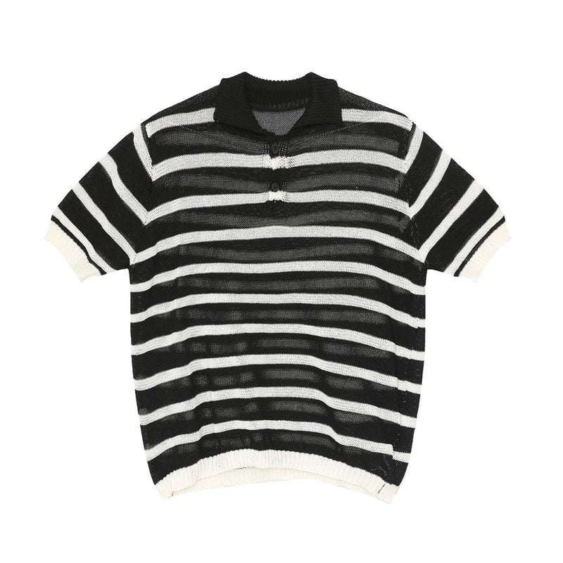 Border short sleeve polo knit or2535 - ORUN