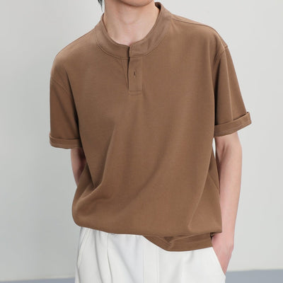 Button Crew Neck T -shirt or1500 - ORUN