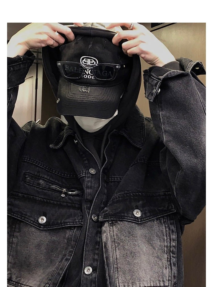 Cargo denim jacket or2030 – 韓国メンズファッション通販 - ORUN -