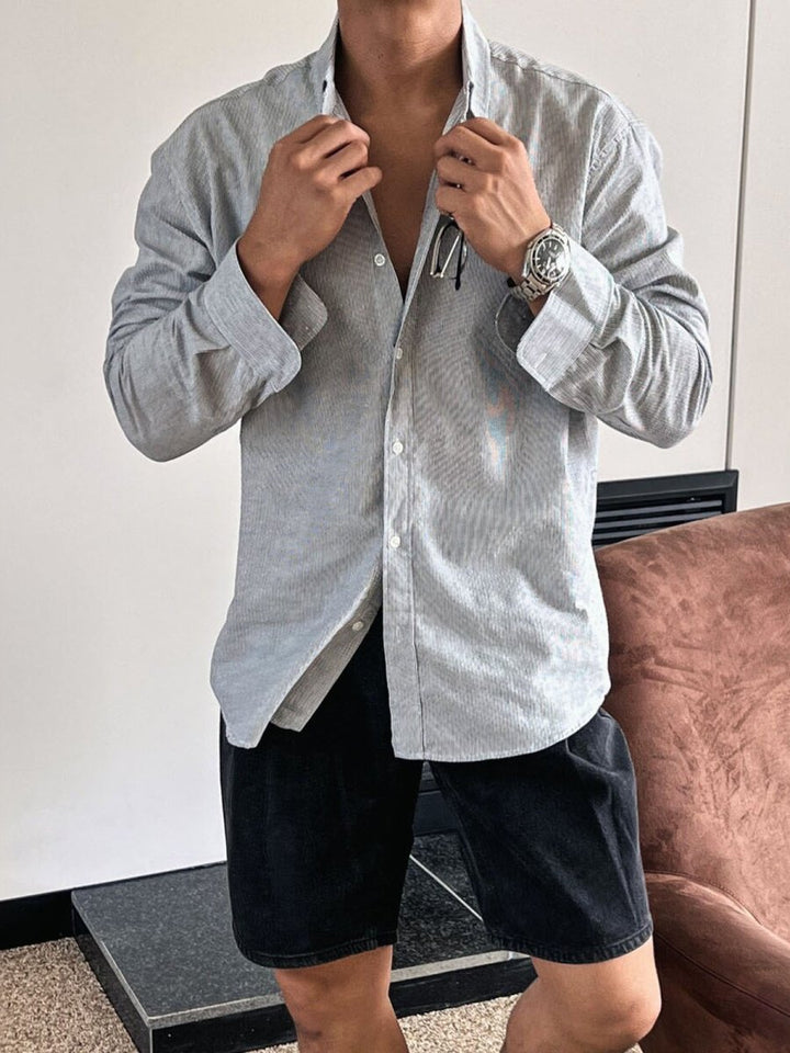 Casual long -sleeved shirt or1942 – 韓国メンズファッション通販 
