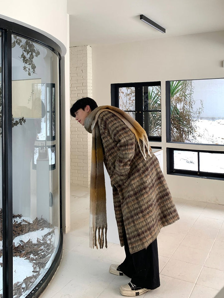 Check pattern long wool coat or2180 – 韓国メンズファッション通販 