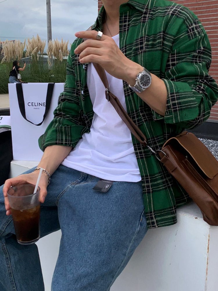 Check pattern shirt or2548 - ORUN