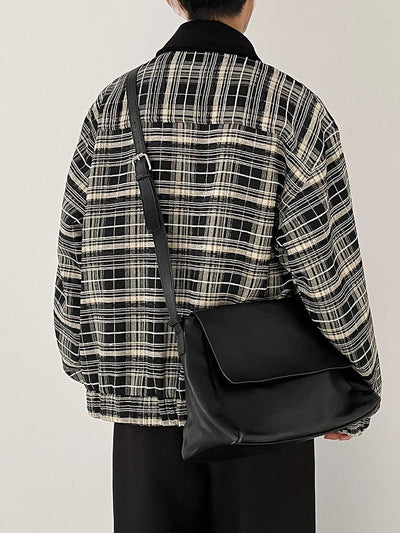 Check pattern zipper jacket or2632 - ORUN