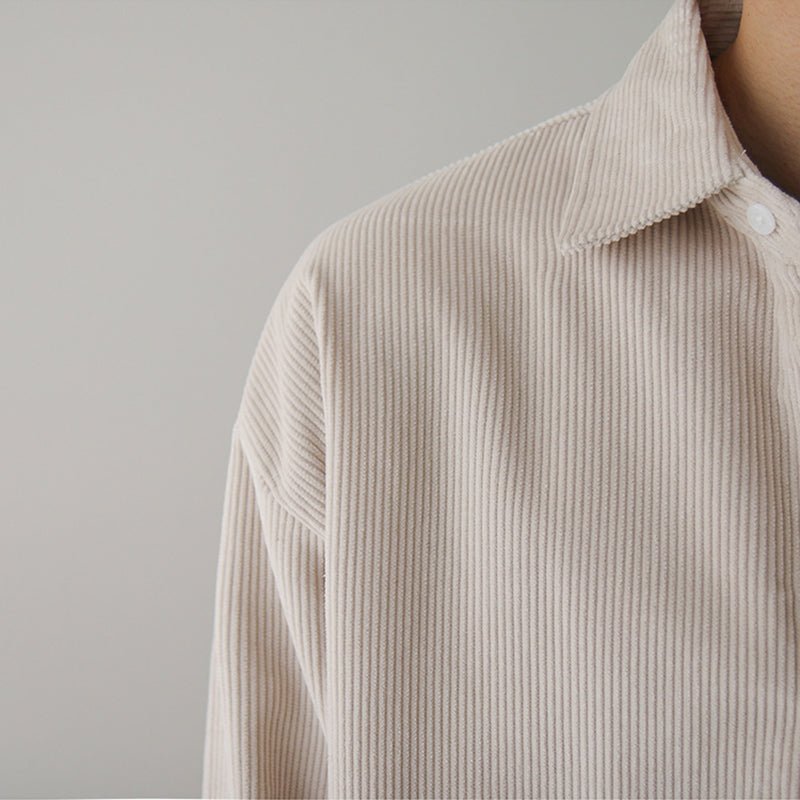 Corduroy Long Sleeve Shirt or1294 - ORUN