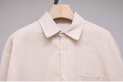 Corduroy Long Sleeve Shirt or1294 - ORUN