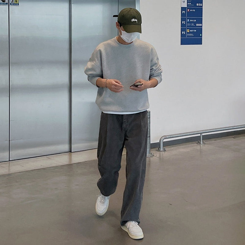 Corduroy Straight Wide Pants or2063 - ORUN