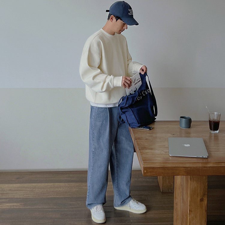 Corduroy Straight Wide Pants or2063 - ORUN
