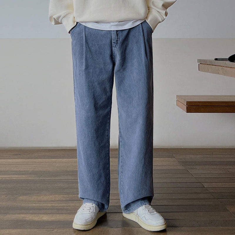 Corduroy Straight Wide Pants or2063 - ORUN