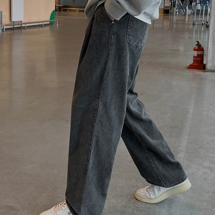 Corduroy Straight Wide Pants or2063 - ORUN