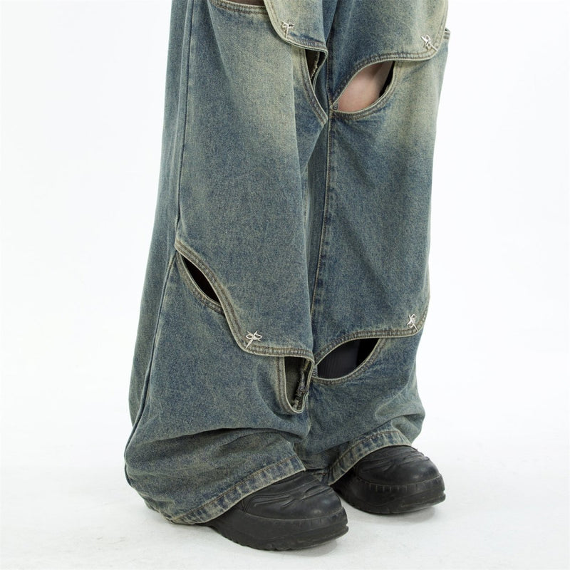 Design Loose Wide Denim Pants or1841 - ORUN