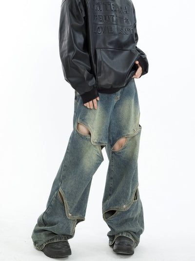 Design Loose Wide Denim Pants or1841 - ORUN