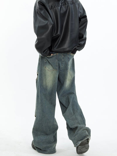 Design Loose Wide Denim Pants or1841 - ORUN
