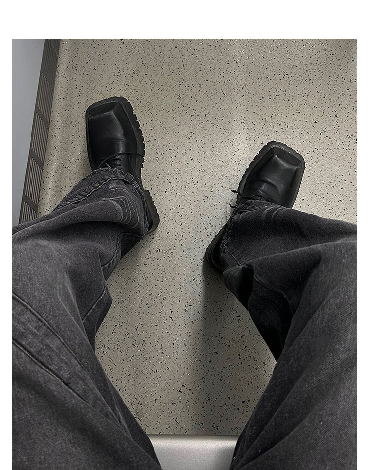 Design Straight Wide Denim Pants or2095 - ORUN