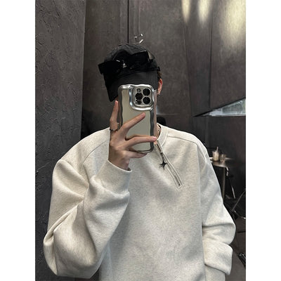 Diagonal half zip sweat trainer or1927 - ORUN