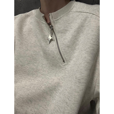 Diagonal half zip sweat trainer or1927 - ORUN