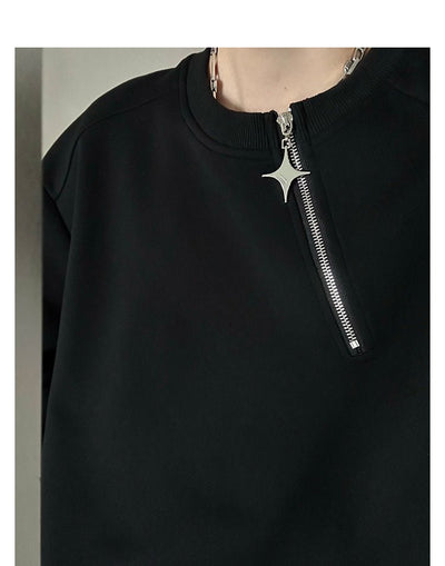 Diagonal half zip sweat trainer or1927 - ORUN