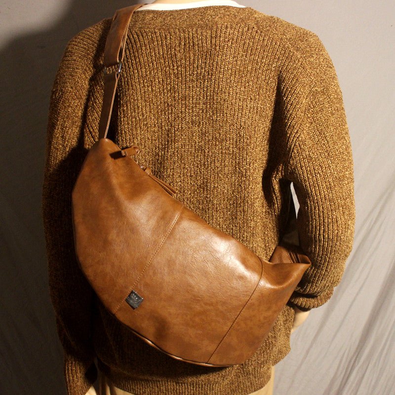 Diagonal leather body bag or2317 - ORUN