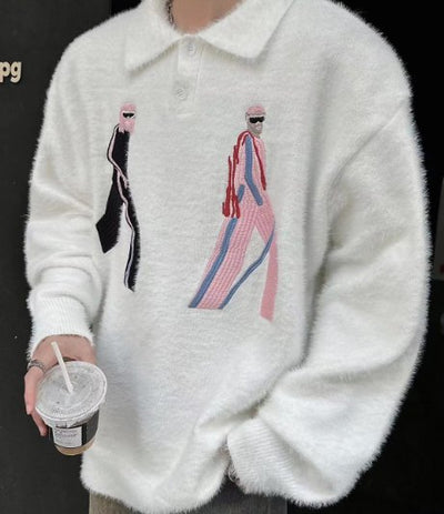 Embroidery long -sleeved polo sator or2144 - ORUN