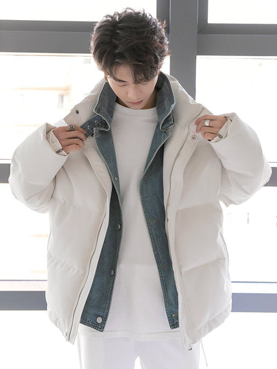 Fake layered denim down jacket or2364 - ORUN