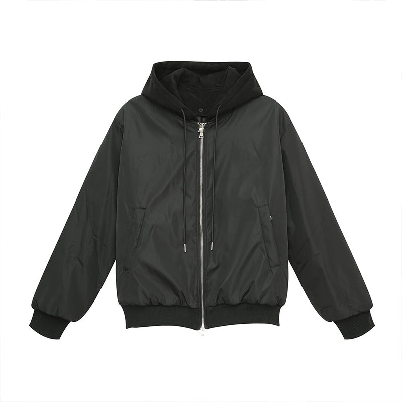 Fake layered zipper jacket or2408 - ORUN