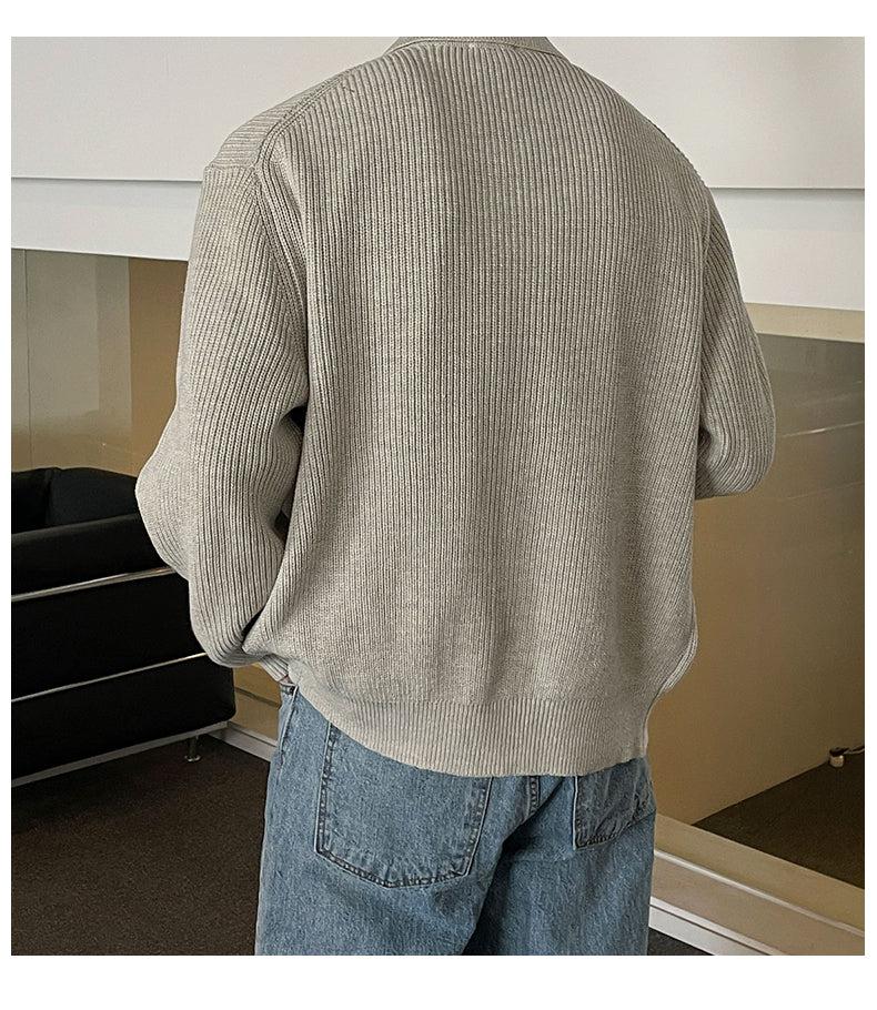 Lapel Button-down Knitted Cardigan OR1309