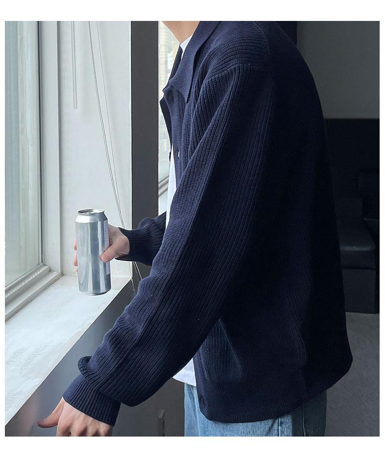 Lapel Button-down Knitted Cardigan OR1309