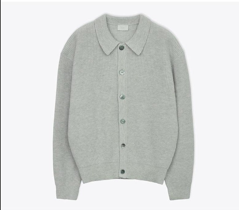 Lapel Button-down Knitted Cardigan OR1309